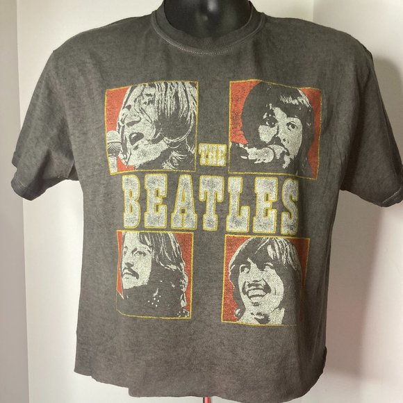 The Beatles Tops - THE BEATLES Official "Let It Be"  Women's Crop Top